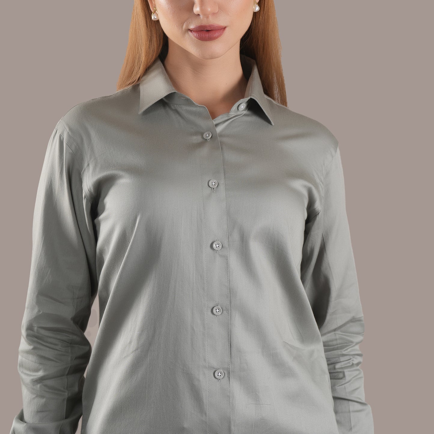 Cloud Sage – Women’s Tailored Shirt by Stylus Aeternum