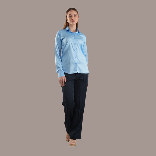 Skyline Serenity – Women’s Tailored Shirt by Stylus Aeternum