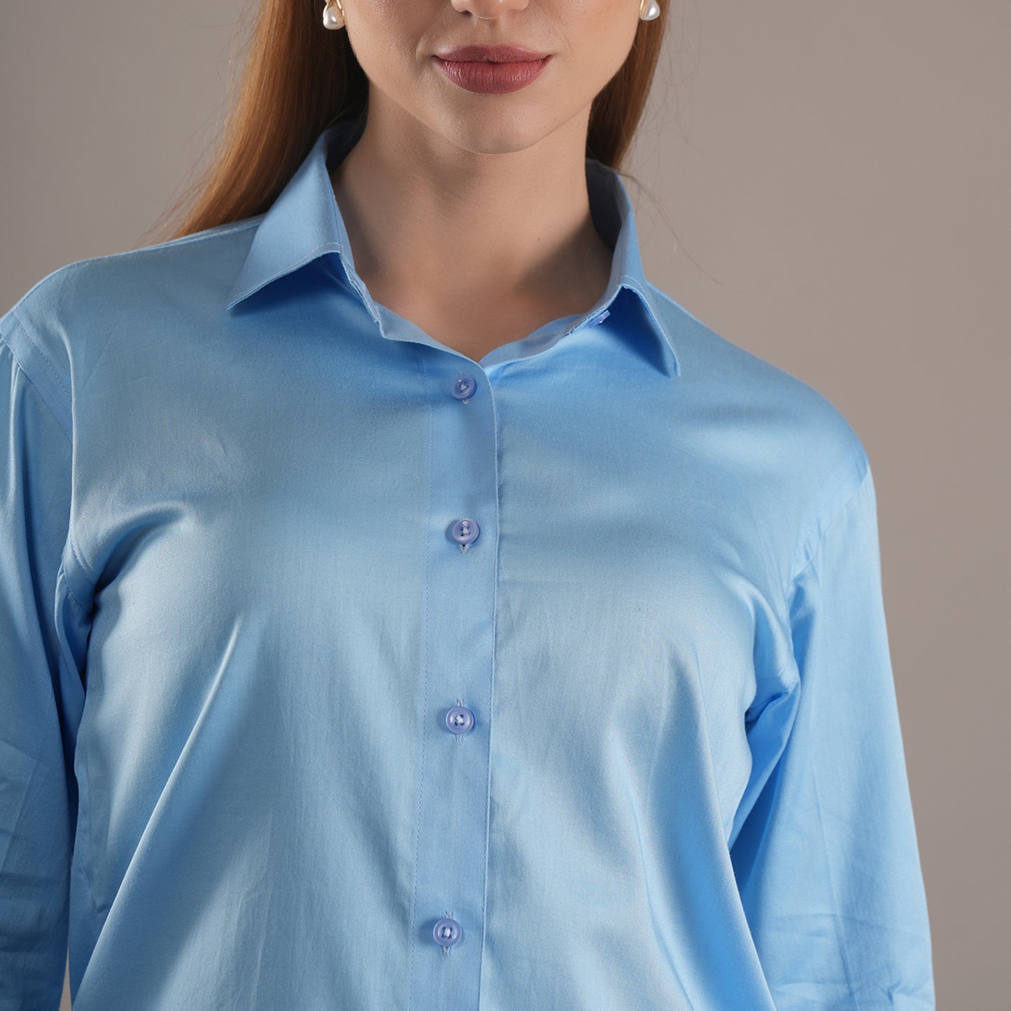 Skyline Serenity – Women’s Tailored Shirt by Stylus Aeternum