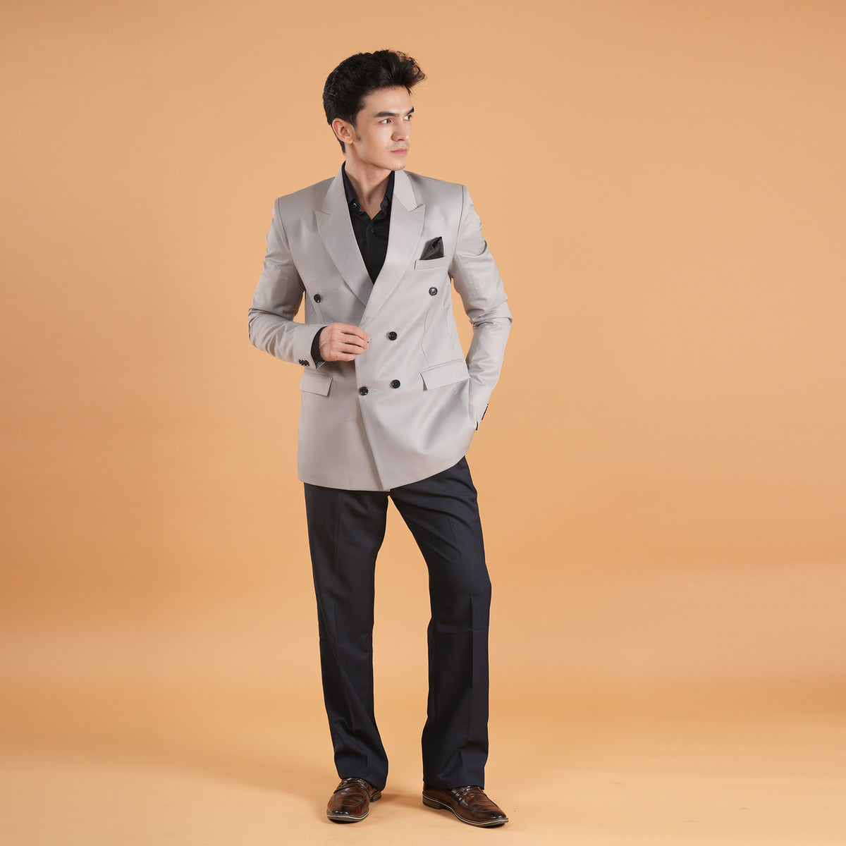Lunar Legacy – Double-Breasted Suit by Stylus Aeternum