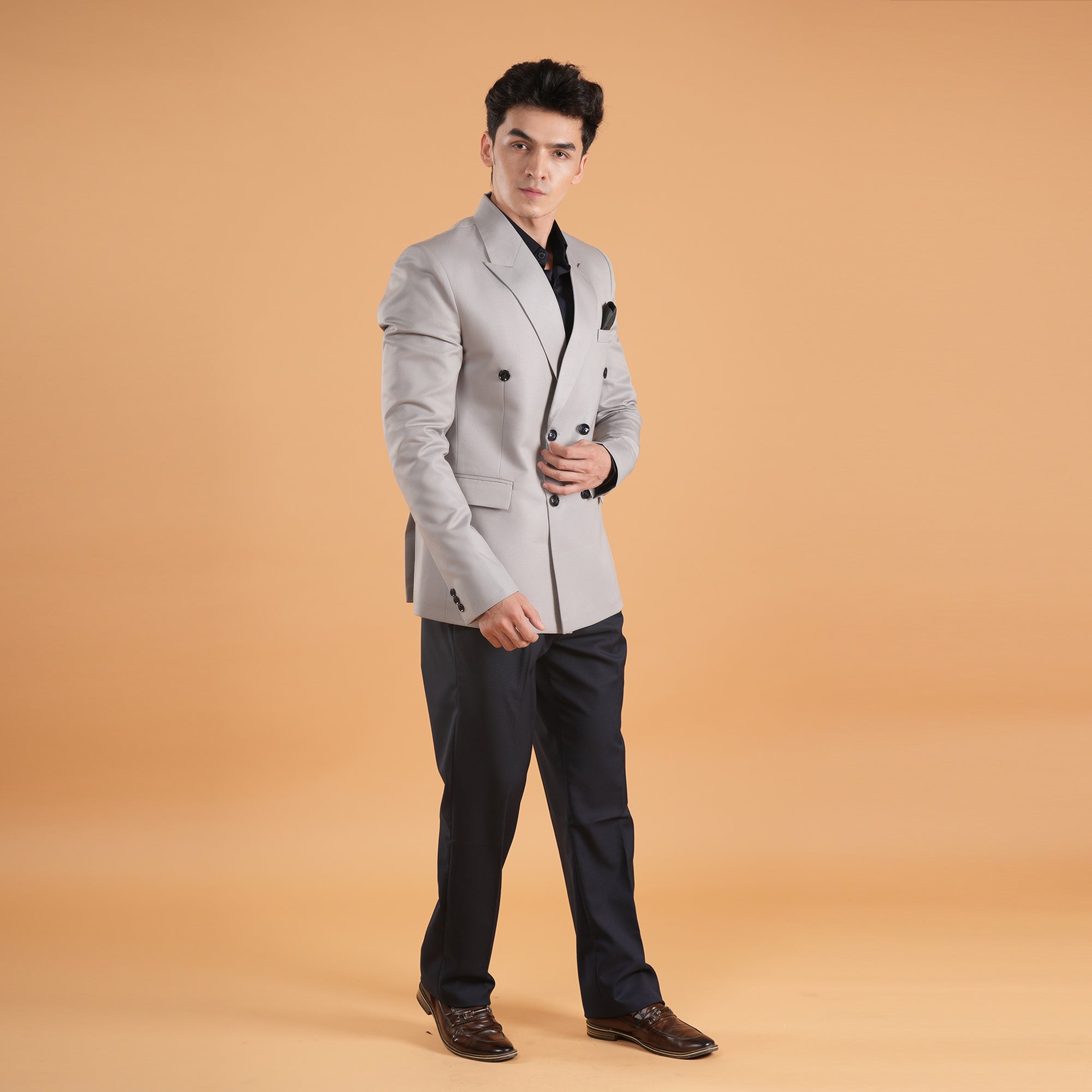Lunar Legacy – Double-Breasted Suit by Stylus Aeternum