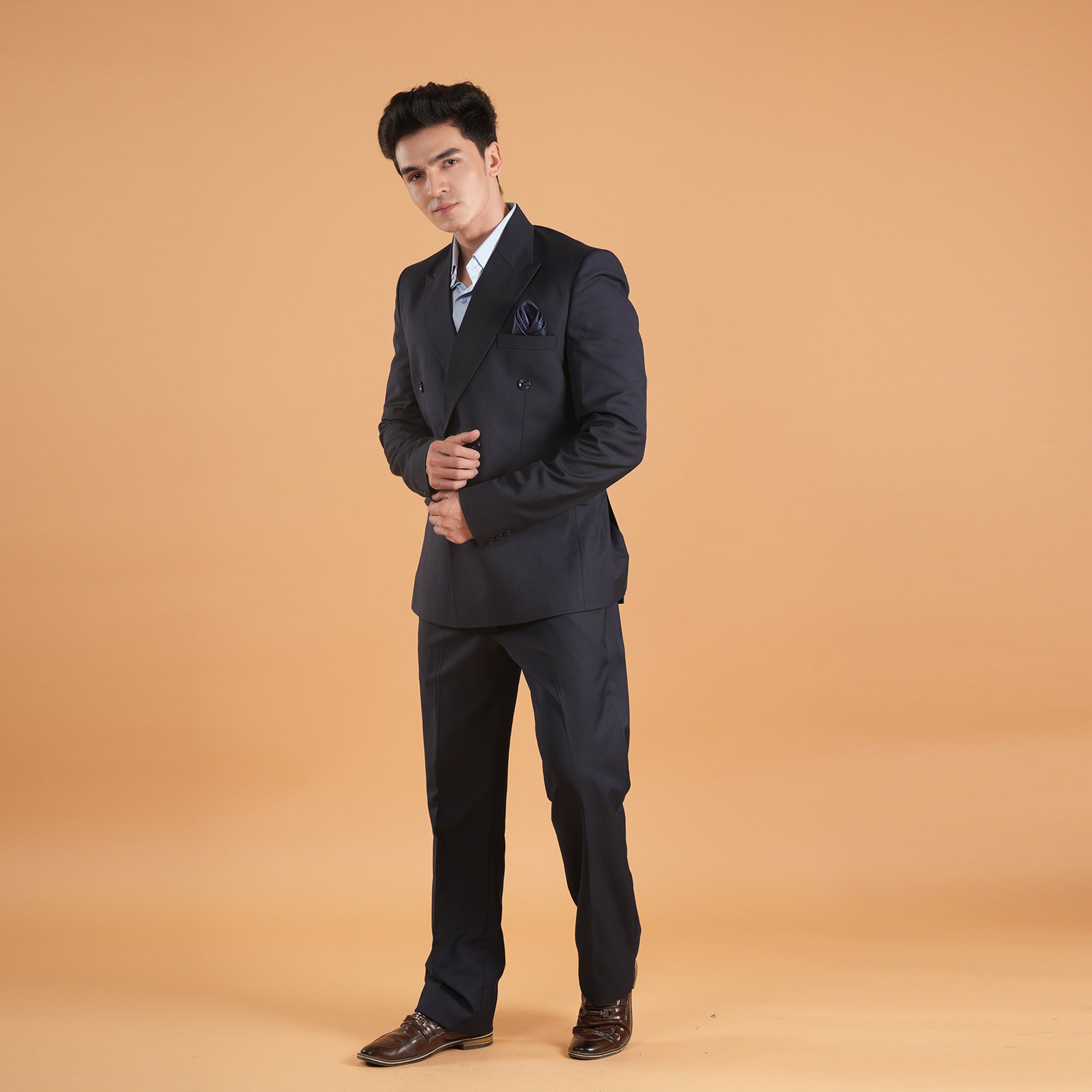 Midnight Authority – Double-Breasted Suit by Stylus Aeternum