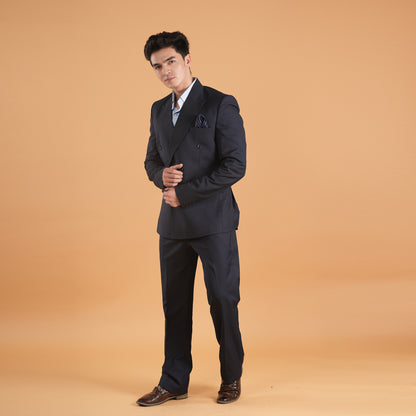 Midnight Authority – Double-Breasted Suit by Stylus Aeternum