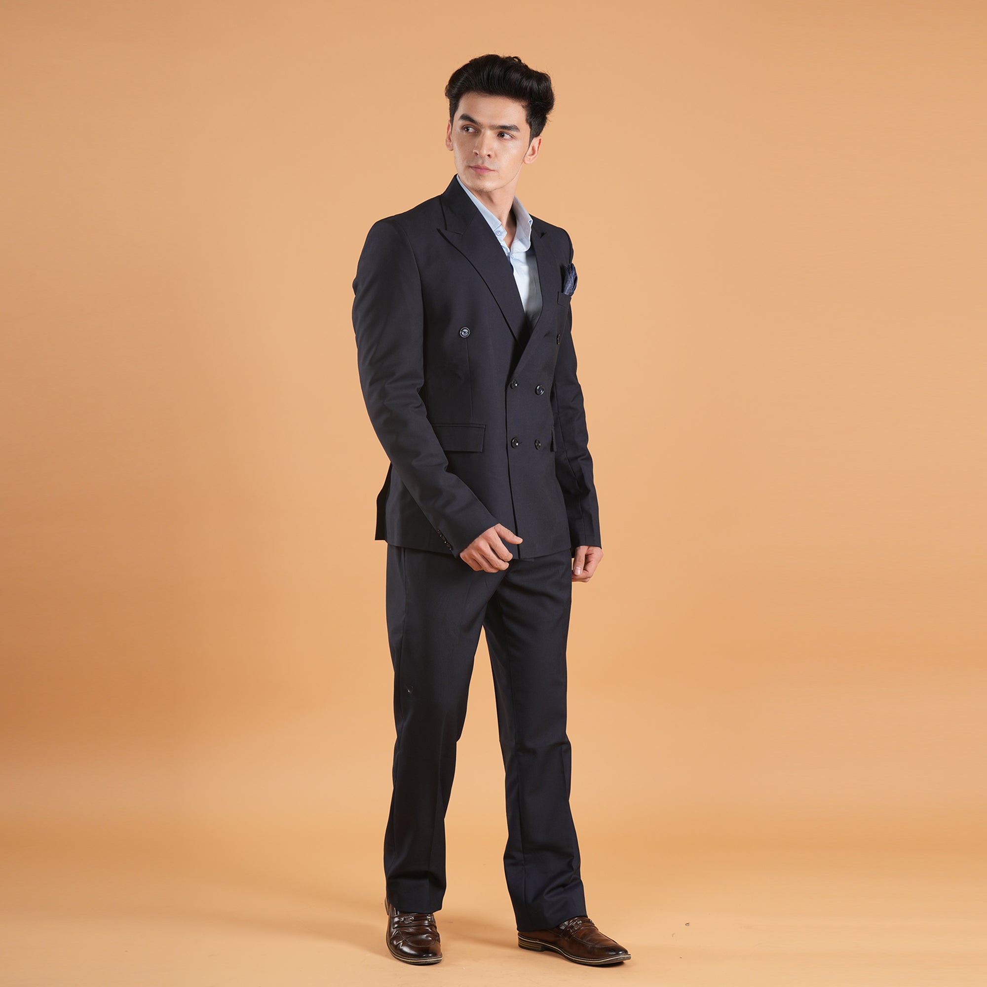 Midnight Authority – Double-Breasted Suit by Stylus Aeternum