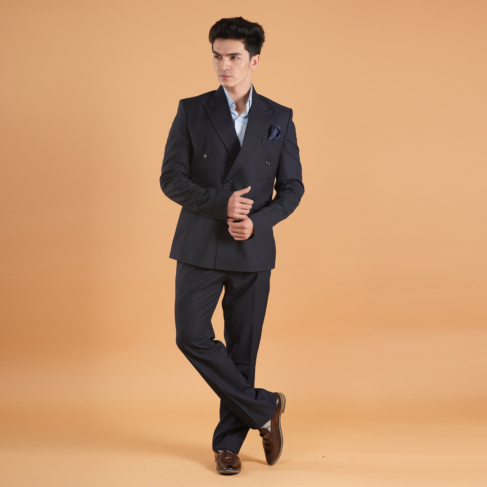 Midnight Authority – Double-Breasted Suit by Stylus Aeternum