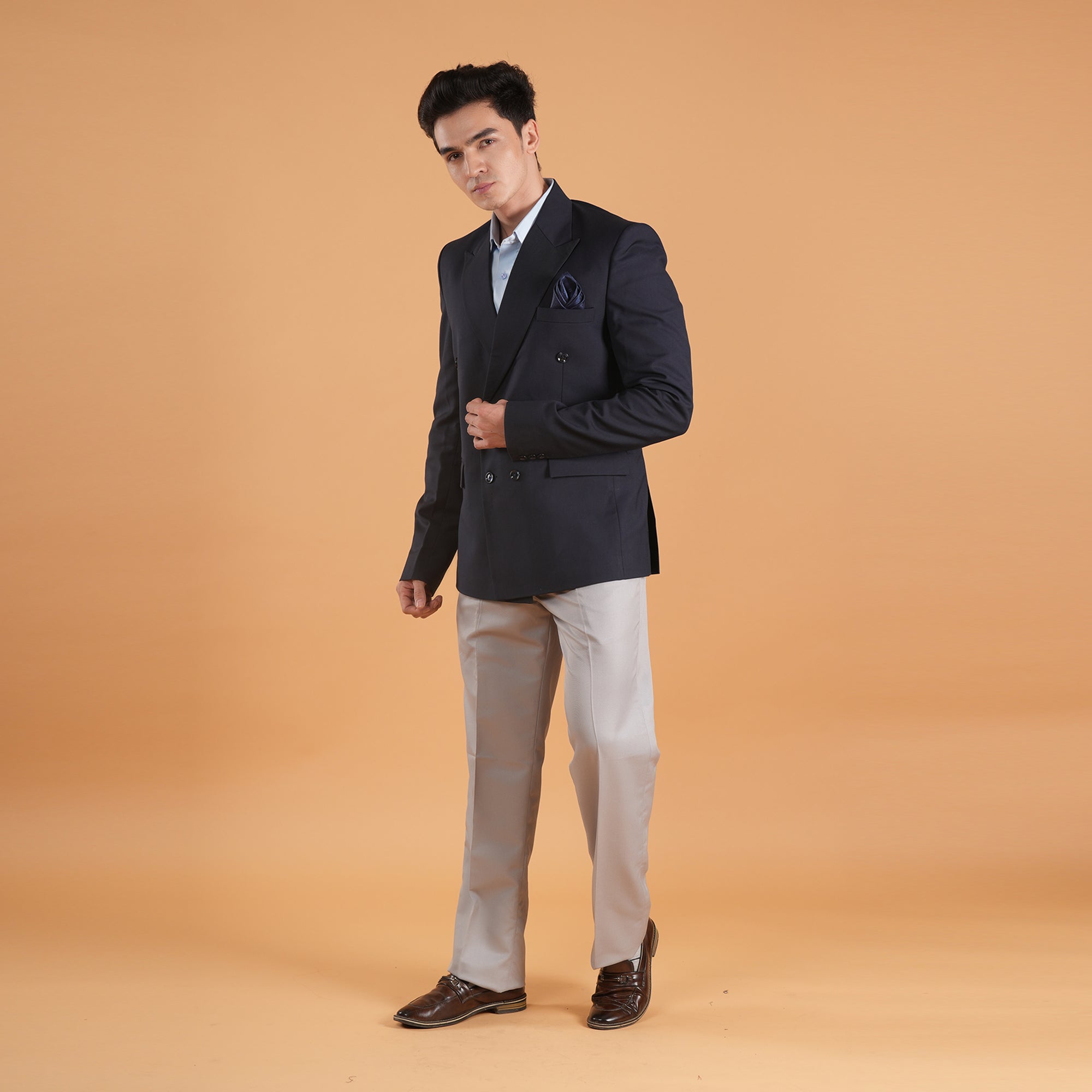 Midnight Authority – Double-Breasted Suit by Stylus Aeternum