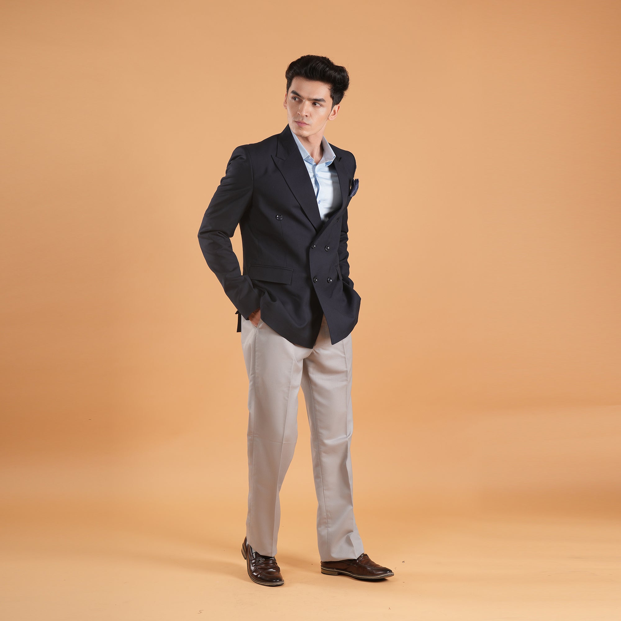 Midnight Authority – Double-Breasted Suit by Stylus Aeternum