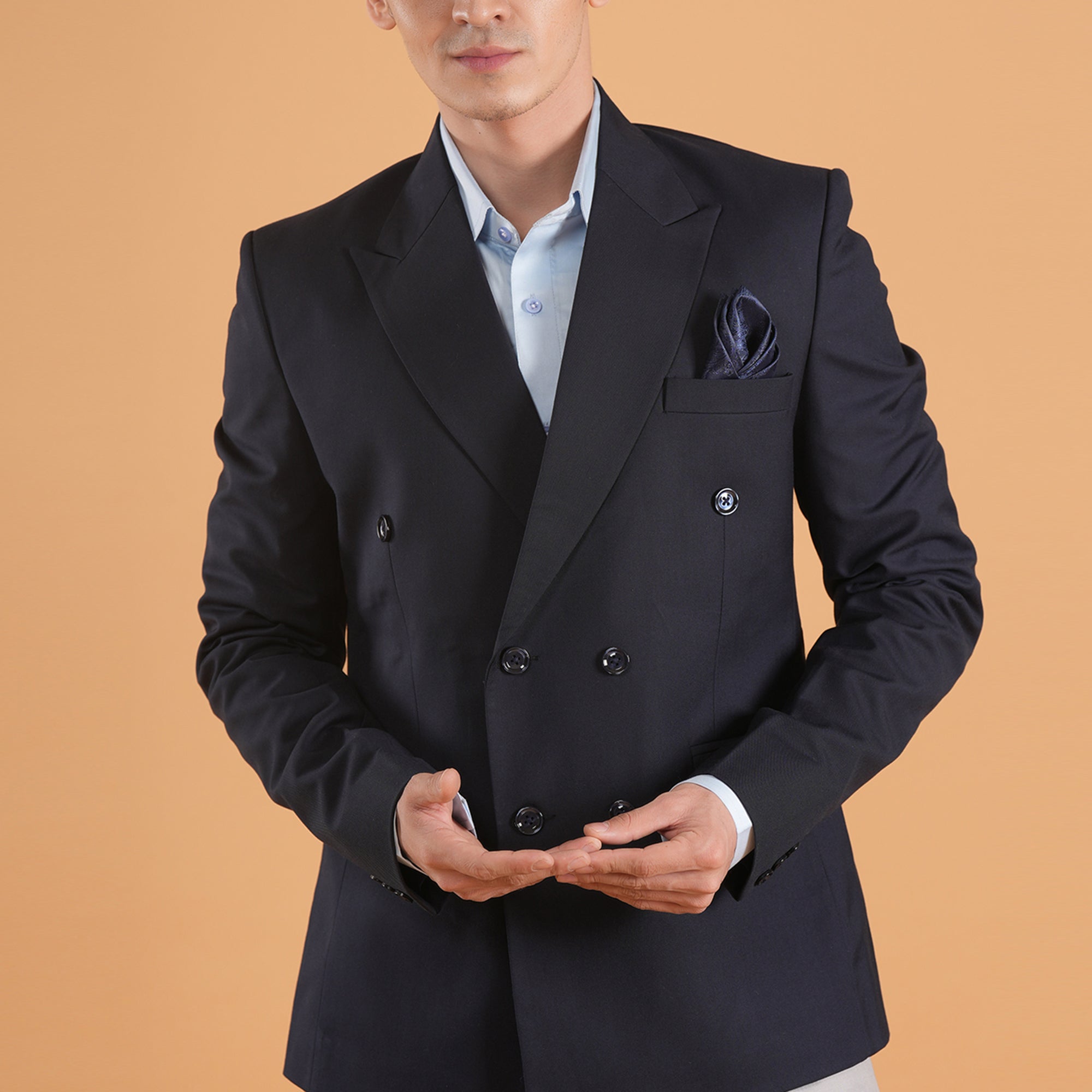 Midnight Authority – Double-Breasted Suit by Stylus Aeternum